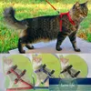 Arnês de gato e coleira 3 cores Produtos de nylon para animais Ajustável Pet Traction Belt Kitten Halter Collar Colares Leva Preço de Fábrica Especialista Qualidade Mais Recente