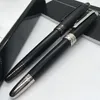 Senden Sie 1 kostenloses Geschenk mit Leder -Großhandelsbeutel Matte Black Rollerball Pens Ballpoint Stiftschule Office Supplies mit Seriennummer