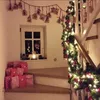 Weihnachtsdekorationen 2,7 m Luxus mit LED-Girlande Dekoration Rattan Lichter Weihnachten Home Party Baum