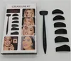 6 en 1 fard à paupières joint pli ligne Kit Portable fards à paupières fixateur Eyeliner pochoir ombre à paupières Guide maquillage façonnage ensemble d'outils