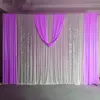 Decoração de festas de alta qualidade cenário de casamento com cenário rosa para eventos Cerimônia Banquet Drapes