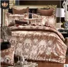 Luksusowe kołdry zestawy projektantów łóżko 3PCS Zestaw pościeli domowych Jacquard Duvet Bed Arkusz Twin Single Queen King Size Zestawy łóżka łóżka