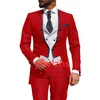 Personalizar Double Breasted Breastsed Manarim Lapela Noivo TuxeDos Homens Suits Casamento / Prom / Jantar Homem Blazer (Casaco + Calças + Tie + Vest) W803