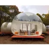 Outdoor 5m dia Camping Clear Inflatable Bubble Tent house Air Dome Igloo Transparent with Single Tunnel,tow rooms Privacy Tents