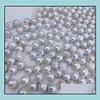 Pearl Loose Beads Jewelry 10-11mm Barock Natural Naked White Freshwater Womens Gift Drop Delivery 2021 AKTAI