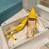 2021 quality designer Party pointed high heel sandals wedding bridal dress shoes fashion sexy 35-41 98565