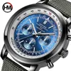 Japan Rörelse Vattentät Män Toppmärke Lyx Mäns Läder Sport Militär Armé Quartz Nylon Pilot Klockor Relogio Masculino 210527