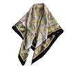 Dierlijke print S Sjaals 90 * 90 cm 100% natuurlijk * Mulberry handgerolde randen 100% zijden sjaal sjaal 90cm
