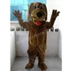 Costume de mascotte de chien brun d'Halloween Top qualité personnage de thème animal de bande dessinée carnaval unisexe adultes taille fête d'anniversaire de noël tenue de fantaisie