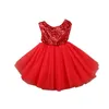 Barnens kjol små tjejer pageant klänningar sommar barn baby blomma flicka klänning sequins klänning tutu prinsessa tjejer kläder lite 575 y2