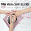 Equipamento de unhas de unhas 40w Vacuum de limpeza poderoso para manicure Fã de coleta de poeira de sucção de máquina coletando prud22