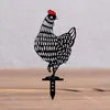 Statue de poulet en acrylique, Art de cour ajouré, coq, animaux, Silhouette, décor, décorations de jardin