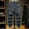 Plus storlek 7xl 8xl 9xl 10xl Mäns mode jeans streetwear harem byxor stor ficksträcka avslappnad denim byxor manlig varumärke 211104