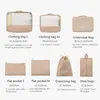 Storage Bags Travel Bag Luggage Suitcase Portable Clothes Clothing Finishing Underwear Drawstring Pocket