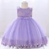 Girl's Dresses BOTEZAI Born Baby Girl Dress 2021 Children Wear For Wedding Party Clothing 1-3 Year Infant