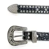 Western Rhinestones Belt Cowboy and Cowgirl Bling skórzane kryształowe pasy kołków pinowe dla kobiet Men4772623