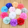 200 stks Broche Lente Multilayer Chiffon Flower Corsage Broche Pins