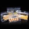 500Pcs/Lot New Styles Transparent Zipper Lock Bag Eight Side Seal Tea Bag Dried Fruit Tea Tea Biscuit Food Nut Snack Packaging
