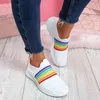 Sommer Damen Sneakers Slip auf weichen Damenschuhen Flache Casual Socke Schuhe Damen Mesh Lofaers Mode Vulkanisieren Schuhe 210322