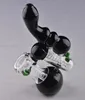 Nargile Set İpuçları Siyah Cam El Boru Bubbler Sigara Borular Su Bong Yağı Dab Rigs Bongs Agua de Vidrio