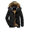 Uaicestar mannen winterjas parka jas bontkraag mode dikker warme jassen casual hoge kwaliteit grote maat 6XL heren 211104