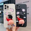 Molle del Silicone Crayon Shinchan Divertente Custodie per cellulari per iPhone 6S 7 8 Plus X XR Xs 11 12 Pro Max copertura posteriore della cassa del telefono delle coperture Cut5825101