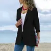 Femmes élégantes Blazer à manches longues Femme Veste Manteau Bureau Dames Costumes OL Outwear Printemps Automne Manteaux minces X0721