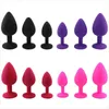 Sex Anal Leksaker Butt Plug Silicone Unisex Shop Gay Stoppar 3 Olika Storlek Vuxenleksaker För Män Kvinnor Trainer Par Tail 1217