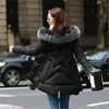 Parkas d'hiver femmes automne grande taille 6XL manteau veste fourrure à capuche épais chaud mi-long survêtement femme ample rembourré 211216