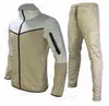 Designer uomo sportivo Set donna tuta in pile tecnico giacca a maniche lunghe da uomo pantalone jogger casual tute blu techfleece cappuccio260R