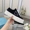 Designers mens kvinnor skor plimsoll plattform tyg mocka paneler kanfas vit svart spets upp avslappnad sneakers 36-40