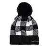 Varm vinterlock Julgitter Hatt Avtagbar Wool Ball Curling Home Stickade hattar T2i52773