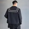 Męskie Garnitury Blazers Mężczyzna Japoński Harajuku Koreański Styl Blazer Kurtka Mężczyźni Patch Design Streetwear Młodzież Moda Luźna Dorywczo Krótki Kostium Coa