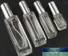 10 x 3ml 10ml 20ml 30ml Transparent Glass Spray Bottle Sample Glass Vials Portable Mini Perfume Atomizer Gold Silver black Cap1