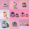 Kawaii Animal Penguin Shiba Dog Plysch Dolls Nyckelringar Hängsmycke för bilväska Fyllda leksaker Barn Födelsedagspresent