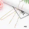 Wholesale 20 Styles Fashion Glasses Masks Lanyard Chains Crystal Beaded Hang Sunglasses Cord Colorful Metal Holder Neck Strap Rope Accessories