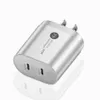 Typ C USB C laddare 40W snabb snabb laddning PD -väggladdare EU UK US Plugs för iPhone 15 11 12 13 14 Samsung Xiaomi M1