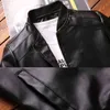 Thoshine Marka Wiosna Jesień Mężczyźni Skórzane Kurtki Klasyczne Slim Fit Male PU Skórzane Płaszcze Motocykl Biker Streetwear Smart Casual 211203