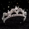 Clipes de cabelo Barrettes barrocos de luxo geométrico Flores de cristal de noiva Tiaras CORPAS CZ CORPAS REJO DIATO DIADEMA DIADEMA ACESSO DO CASAMENTO