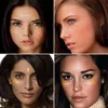 Su geçirmez Sticker Yüz Makyaj Seksi Dövme Çıkartma Ay / Yıldız Geçici Göz Dövme Altın Metal Glitter Kız Makyaj Güzellik Çıkartması için