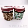 Lody Puchar Uchwyt wielokrotnego użytku Neoprenowe Ice Cream Tool Leopard Słonecznik Puszka CHŁODZENIA OKRYSKUSKIEJ SEEL