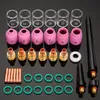 40pcs/Lot TIG Welding Kit Torch Collet Gas Lens Pyrex Glass Cup Practical Accessories for WP-9/20/25