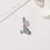 20 unids Navidad Mini Pájaro Esmalte Colgante Encantos Granos Europeos Fit Pandora 925 Serpiente de Plata Cadena Pulsera Encantos Joyería DIY Fabricación de Accesorios de Mujer