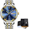 LIGE Business Mens Orologi Top Brand Luxury Fashion Data Orologio da uomo Full Steel Orologio al quarzo impermeabile Relogio Masculino + Box 210517