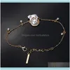 Charm Jewelryfrance Taobao Family Sells L Well Kitten In Ohrringe Armband Halskette Set Vergoldeter Öltropfender Schmuck Drop Delivery 2021
