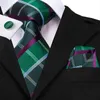 Boog banden Hi-Tie Mode Business Black Plaid 100% Zijde Heren Tie Stropdas 13.5cm voor Mannen Formele Luxe Bruiloft Kwaliteit Gravata