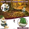 La pêche Gnome Sitter Jardin extérieur Gnomes drôle pelouse résine sculpture statues pêcheur créatif décoration accessoires 211108