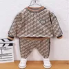 Childrens Boys Clothing Sets Nieuwe Mode Toddler Baby Pullover Sweatshirt + Broek Twee Stuk Suit Herfst Winter Kinderkleding