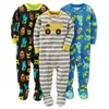 Boys and girls baby cotton rompers, foot coveralls, jumpsuits, children's warm pajamas, no cover rompers 211130