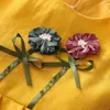 2020 Lato 3-8 10 do 12 lat nastolatek bawełniana nowość kwiatowy zbiornik bez rękawów koronki baby sundress sukienki dla dzieci dziewczyny z torbą Q0716